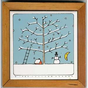Snowman Trivet Tile 