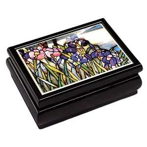  Louis Comfort Tiffany Magnolias and Irises Music Box 