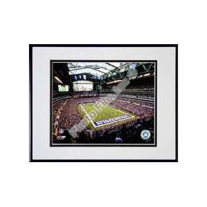 com Lucas Oil Stadium 2009 Double Matted 8 x 10 Photograph in Black 