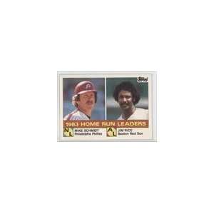   1984 Topps Tiffany #132   Mike Schmidt/J.Rice LL Sports Collectibles