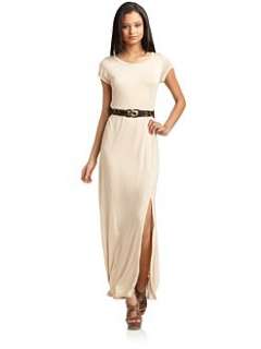 Akiko   Belted Maxi Tee Dress