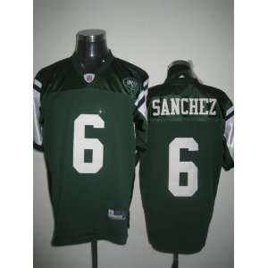  Mark Sanchez #6 Green NFL New York Jets Football Jersey 