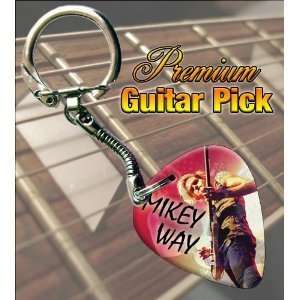  My Chemical Romance Mikey Way Guitar Pick Keyring Musical 