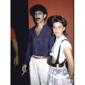 Musician Frank Zappa and Daughter Moon Unit Stretched 