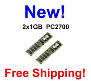 NEW 2GB (2X1GB) DDR Memory eMachines W3052  