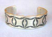 Vintage 1980s Navajo Emerson Bill Heavy Sterling Silver Stamped Mens 