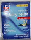   Fast Acting Dairy Relief Lactase Enzyme Supplement 32 Chewable Tablets