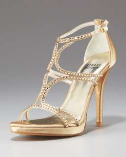 Leather Crystal Sandal  