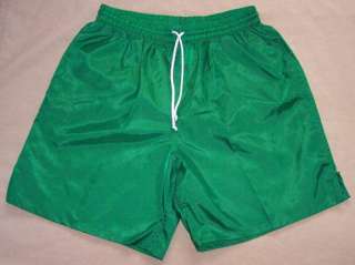 Green Nylon Soccer Shorts   Medium *NEW*  