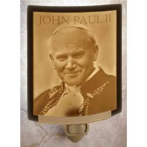  Pope John Paul II CURVED Porcelain Lithophane Nightlight 
