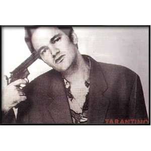 Quentin Tarantino   Framed Personality Poster (Holding Gun To His Head 