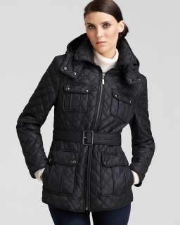 Marc New York Quilted Zip Belted Jacket   Save 25 40 Percent   Special 