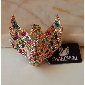  Rainbow Austrian Swarovski Crystal Fashion Lady Pin Brooch 