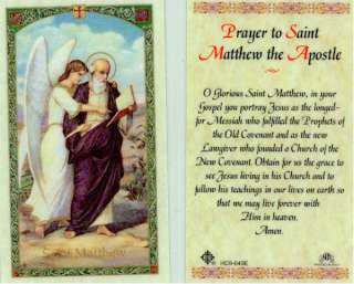 Saint Matthew the Apostle Prayer Holy Card Follow Jesus  