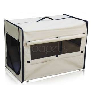 30 Beige EZ Soft Dog Crate Cage Kennel Carrier House  