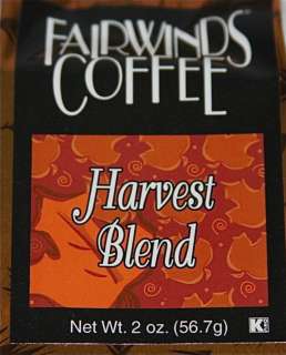 Gourmet Fall Flavored Harvest Blend Coffee   2 ounce 027946065054 