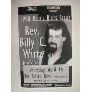  Rev. Billy C Wirtz HandBill Poster Reverend Rev C 