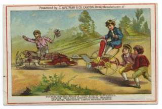 1767 C. Aultman Co. c. 1885 farm machinery trade card  