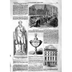  1854 Statue Robert Peel Bacon Cup Temple Garden Bank