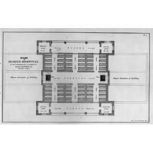   ,Design 2,floor plan,Robert Mills,1837,architecture