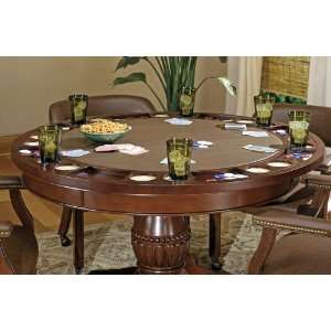  Steve Silver Company Tournament Game Table in Brown