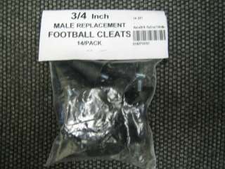   Quarter (3/4) Inch Male Replacement Screw In Football Cleats 14 Pack