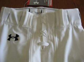 NEW Youth BOYS Under Armour WHITE Football Pants M YMD  