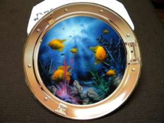   Neptunes Porthole by Miller Franklin Mint Collector Plate Fish  