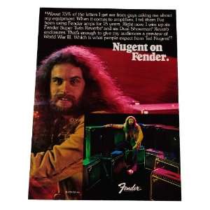 Ted Nugent 1978 Fender Amplifier store Stand Up display from him