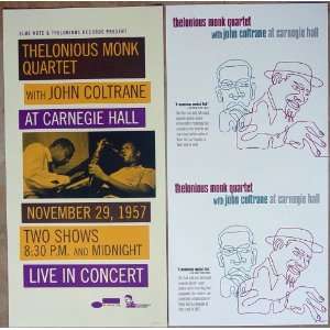 Thelonious Monk Quartet With John Coltrane At Carnegie Hall  Two Sided 