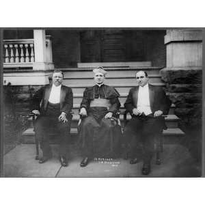  Theodore Roosevelt,Reverend MJ Hoben,John Mitchell,posed 