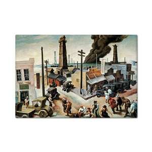  Boomtown Thomas Hart Benton Fridge Magnet 