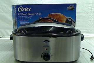 Oster CKSTRS23 22 Quart Roaster Oven, Stainless Steel  