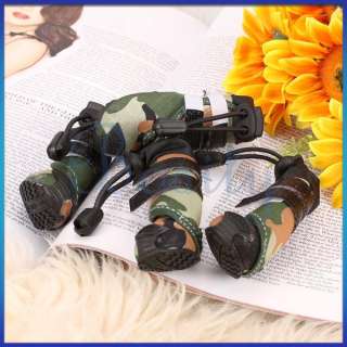 Cool Camo Camouflage Style Pet Dog Cat Puppy Boots Shoes Size 1  