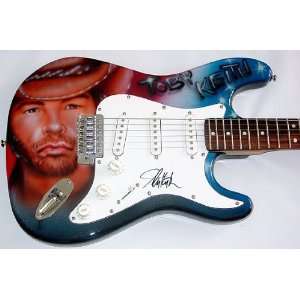 Toby Keith Autographed Signed Custom Guitar