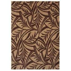 Shaw Tommy Bahama Home Nylon Abstract Leaf Dark Brown 43710 1 10 X 