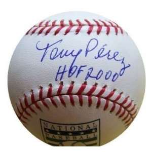 Tony Perez SIGNED HOF Baseball IRONCLAD & MLB   Autographed Baseballs