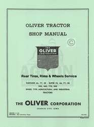 Oliver 66 77 88 Rear Tires Rims Wheels Service Manual  