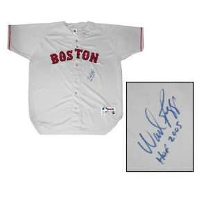 Wade Boggs Boston Red Sox Autographed Grey Jersey with HOF 2005 