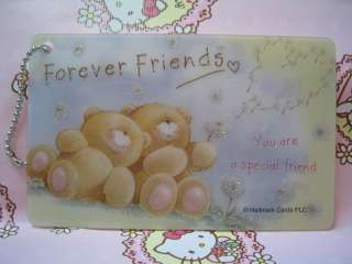   Forever Friends Bear Message Cards Gift Card with Key Chain #07