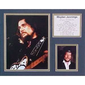 Waylon Jennings Picture Plaque Framed