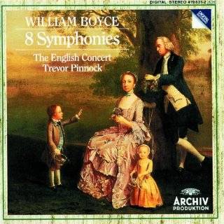 William Boyce 8 Symphonies   The English Concert / Trevor Pinnock by 