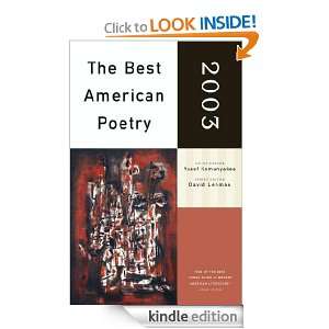   Poetry 2003 David Lehman, Yusef Komunyakaa  Kindle Store