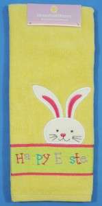 New Spring Easter Bathroom Hand Cotton Towel Yellow  