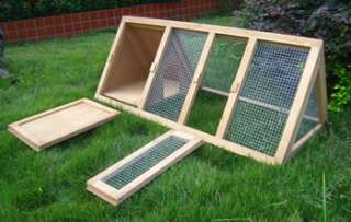   Triangle Rabbit Hutch and Run Guinea Pig Ferret Coop Cage Running