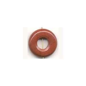  25mm Red Jasper Side Drilled Donuts Arts, Crafts & Sewing