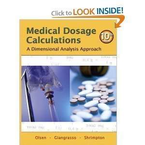  PaperbackMedical Dosage Calculations A Dimensional 