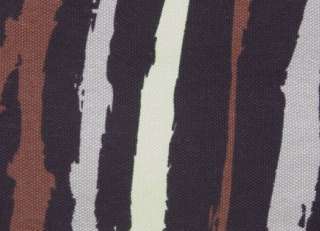 Betseyville by Betsey Johnson Canvas Stripe Tote Handbag Purple Brown 