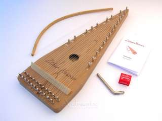 NEW 22 STRING QUALITY CHERRY BOWED PSALTERY DULCIMER ZITHER HARP MADE 