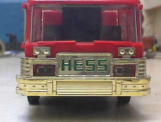Hess 1986 Toy Fire Truck Bank with original box  